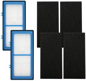 img 4 attached to Holmes AER1 Type Total Air Filter: Replacement Filter Pack - 2 True HEPA Filters + 4 Carbon Booster Filters