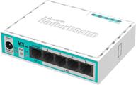 mikrotik routerboard hex lite rb750r2 - 5-port poe router with 10/100 speeds and osl4 support logo