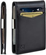 💵 serman brands money clip wallet: sleek & practical men's accessory for wallets, card cases, and money organization logo