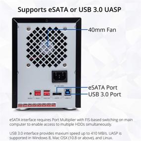 img 2 attached to 🔥 Syba 5 Bay Tool Less Tray Hot Swappable External USB 3.0 Enclosure for SATA III RAID HDD - Windows MacOS Compatible