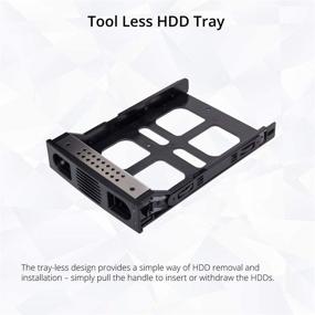 img 1 attached to 🔥 Syba 5 Bay Tool Less Tray Hot Swappable External USB 3.0 Enclosure for SATA III RAID HDD - Windows MacOS Compatible