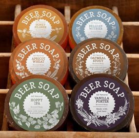 img 3 attached to 🍺 Craft Beer Lover's Dream: All Natural 6-Pack of USA-Made Beer Soap - Exquisite Fragrance Included! Ideal Gift Set for Beer Aficionados, Gentlemen, Man Caves, and Drinking Enthusiasts