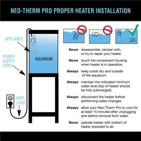 img 1 attached to 🐠 Cobalt Aquatics Neo-Therm Pro Aquarium Heaters (Available in Multiple Sizes) - Advanced Dual Display, Fully-Submersible, Shatterproof Design, Precise Thermostat