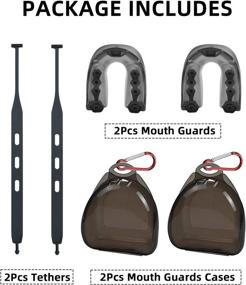 img 3 attached to 🤼 2 Pack Youth Mouth Guard with Case - Football, Basketball, Lacrosse, Hockey, MMA, Boxing Mouthguard - Sports Mouth Guard for Maximum Protection