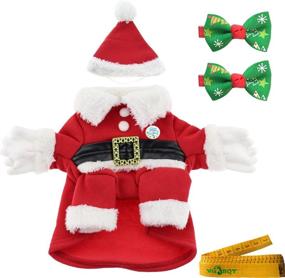 img 4 attached to Christmas Costume Santa Claus Clothes