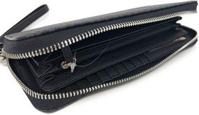 img 1 attached to 💼 Stylish & Practical: Michael Kors Jet Set Women's Leather Travel Continental Wristlet Wallet in Black/Black