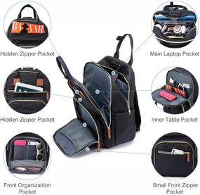 img 2 attached to Safeguard your belongings with LOVEVOOK Anti Theft Business Backpack - Perfect for Professionals