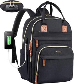 img 4 attached to Safeguard your belongings with LOVEVOOK Anti Theft Business Backpack - Perfect for Professionals