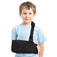 🤕 kids arm sling with waist strap – comfortable pediatric arm support sling for wrist, elbow, arm, shoulder injuries – rotator cuff, left/right arm immobilizer логотип