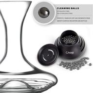 🍾 premium 4mm bottle cleaner beads - 300 reusable stainless steel pellets for wine decanter, glass containers, bottles, carafes - remove dirt effortlessly - rustproof cleaning balls (7717-w303-01) логотип