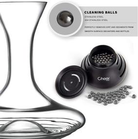 img 4 attached to 🍾 Premium 4mm Bottle Cleaner Beads - 300 Reusable Stainless Steel Pellets for Wine Decanter, Glass Containers, Bottles, Carafes - Remove Dirt Effortlessly - Rustproof Cleaning Balls (7717-W303-01)