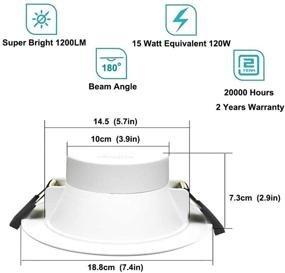 img 3 attached to 🔆 Enhanced Smart Downlight Inch Assistant - Transform Your Space with Multicolor Brilliance