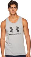 👕 under armour sportstyle white medium men's clothing and shirts: stylish performance wear for active men logo