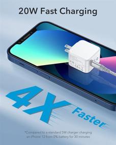 img 3 attached to 🔌 ESR 20W Mini PD Fast Charger with MFi-Certified 1 m Lightning Cable for iPhone 13/13 Pro/13 mini/13 Pro Max/12/12 Pro/12 mini/12 Pro Max, USB Type-C Power Delivery Compatible