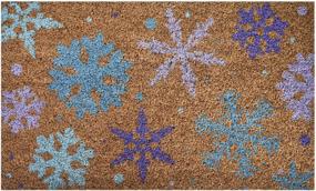 img 4 attached to Ninamar Door Winter Snowflakes Natural
