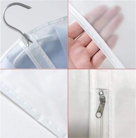 img 1 attached to 👕 homeminda Garment Bags Clear: 40in White Hanging Lightweight Dust Cover, Pack of 6 - Ideal for Suit Jackets & Clothes Closet