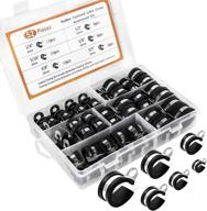 🔧 conbola 52pcs cable clamps assortment kit - 304 stainless steel with rubber cushion - pipe clamp set in 6 sizes: 1/4&quot; 5/16&quot; 3/8&quot; 1/2&quot; 5/8&quot; 3/4&quot; - ideal for wire, cable, hose, pipe general repairs logo
