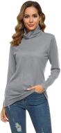 🧥 ladies' cozy and chic lomon thermal turtleneck sweater for a slim and stylish look logo