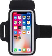 guzack running phone holder armband: waterproof cell phone armband for iphone 12/12 mini/12 pro/11/11 pro/x/8 plus/galaxy s10/s9/s8 plus - perfect for jogging, walking, exercise & gym workout logo