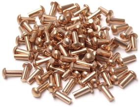 img 4 attached to Cyful Diameter Copper Rivets Fasteners 100Pcs
