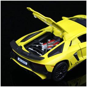 img 1 attached to 🏎️ Luxury Collectible: Lamborghini Vehicle Die Cast with Lights - A Must-Have for Car Enthusiasts!