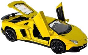 img 4 attached to 🏎️ Luxury Collectible: Lamborghini Vehicle Die Cast with Lights - A Must-Have for Car Enthusiasts!