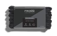 🖤 fromm color-safe towel, black, 6-pack (65006) logo