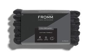 img 3 attached to 🖤 FROMM Color-Safe Towel, Black, 6-Pack (65006)