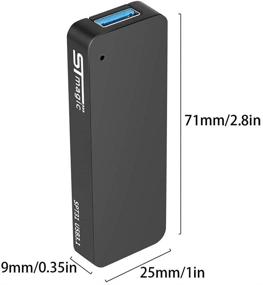 img 3 attached to 💾 128 GB High Speed SSD External: Portable USB 3.1 Gen 2 Retractable Flash Drive