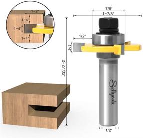 img 2 attached to 🔧 SellyOak Shank Tongue and Groove Router Bit