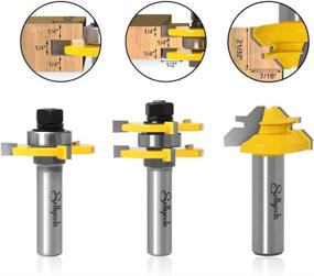 img 3 attached to 🔧 SellyOak Shank Tongue and Groove Router Bit