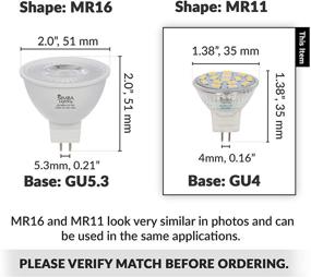 img 3 attached to Simba Lighting Светодиодные прожекторы MR11 (4 шт.) 12 В 3 Вт 20 Вт Галогенная замена 2-контактный 240 лм для ландшафта