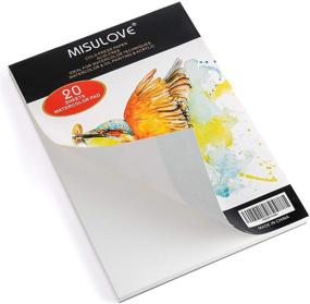 img 2 attached to 🎨 MISULOVE Watercolor Paper Pad 6.1X8.7", Cold-Pressed Acid-Free Paper, Ideal for Watercolor Painting, Wet Media, and Sketching, Textured Artist Paper for Kids and Adults, 20 White Sheets (140lb/300gsm)