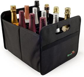 img 2 attached to Convenient Collapsible Bottle Carrier – Foldable 12 Bottle Holder, Ideal for Travel, Sports & Entertaining