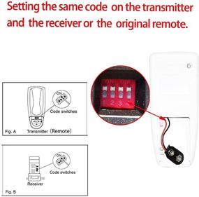 img 1 attached to 🔧 2Pack Humpptom Universal Ceiling Fan Remote Control and Receiver Kit for Hampton Bay, Hunter, Harbor Breeze, Westinghouse - Replacement with FAN28R FAN-53T 2AAZPFAN-53T KUJCE9103 FAN-11T K- 53T 2Pack