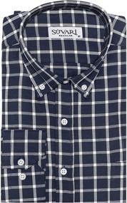 img 3 attached to SUVARI Button Down Sleeve Regular Casual Men's Clothing