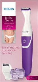 img 3 attached to 🌸 Обнаружьте идеальный Philips Beauty BikiniGenie - Беспроводной триммер для интимной зоны для женщин, водонепроницаемое удаление волос модели BRT383/50.