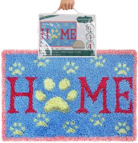 img 4 attached to Latch Hook Kits DIY Cross Stitch Animal Flower Cushion Kits Embroidery 🎁 Rug Yarn Kits - Perfect Gift for the Whole Family and Children (Home Blue)