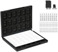 📸 ultimate memory card storage: 108 slot case for sd, tf, msd cards- dslr, mirrorless camera, drone photography organizer logo