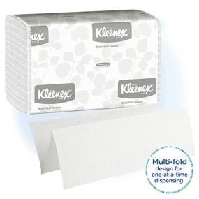 img 1 attached to 🧻 Kleenex Multifold Paper Towels (01890) - 16 Packs of White Paper Towels, 150 Tri Fold Towels per Pack, 2,400 Total Towels per Case