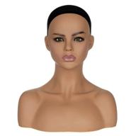 👤 pvc mannequin head model - realistic bust for wig, hat, sunglasses & jewelry display logo