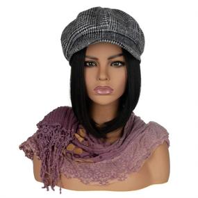 img 3 attached to 👤 PVC Mannequin Head Model - Realistic Bust for Wig, Hat, Sunglasses & Jewelry Display