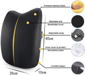 img 2 attached to Lumbar Support Pillow Breathable Cushion