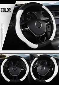 img 3 attached to D Type Steering Wheel Cover Interior Accessories for Steering Wheels & Accessories