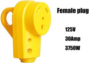 img 3 attached to EPICORD Heavy Duty RV 30 AMP PowerGrip Female Replacement Power Assembly TT-30P Plug - Enhanced Safety and Durability with Easy Grip Design