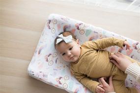 img 1 attached to Enchanted Premium Knit Diaper Changing Pad Cover by Copper Pearl: Luxurious Comfort for Your Baby's Changing Experience