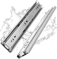 🗄️ yenuo stainless steel drawer slides full extension side mount - 10-24 inch - heavy duty ball bearing metal rails - 100lbs capacity - 1/5/10 pairs - premium glides runners logo