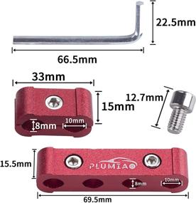 img 3 attached to PLUMIA Свеча зажигания Разделитель провода Зажим 12 шт. Комплект 8 мм 9 мм 10 мм Подходит для гоночного автомобиля (КРАСНЫЙ)