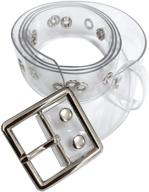 fashion transparent clear buckle grommet women's accessories for belts logo