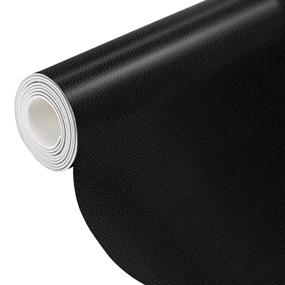 img 4 attached to 🛋️ Premium Self-Adhesive Leather Repair Tape Kit - (Black) Large Patch for Couch Car Seat Sofa Chairs Furniture Jackets Ottoman - 12 × 47 inch